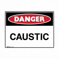 PF847763 Mining Site Sign - Danger Caustic 