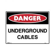 PF847773 Mining Site Sign - Danger Underground Cables 