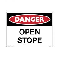 PF847837 Mining Site Sign - Danger Open Stope 
