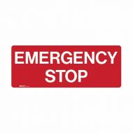 PF852475 Emergency Information Sign - Emergency Stop 