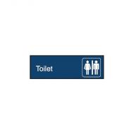 PF852730 Engraved Office Sign - Toilet + Symbol 