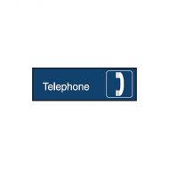 PF852734 Engraved Office Sign - Telephone + Symbol 