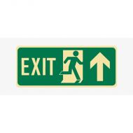 PF855076 Exit Floor Sign - Running Man Arrow Up 
