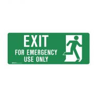 PF855080 Exit Floor Sign - Running Man Emergency Exit 
