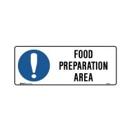 PF855149 Kitchen-Food Safety Sign - Food Preparation Area 