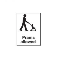 PF856277 Public Area Sign - Prams Allowed 