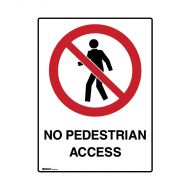 PF858906 Mining Site Sign - No Pedestrian Access 
