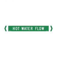 PF860129 Pipemarker - Hot Water Flow