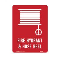 PF861101 Fire Equipment Sign - Fire Hydrant & Hose Reel 