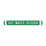 PF862129 Pipemarker - Hot Water Return