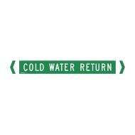 PF862131 Pipemarker - Cold Water Return