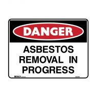 PF862828 Danger Sign - Asbestos Removal In Progress 