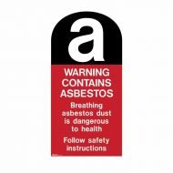 PF862904 Asbestos Sign - A Warning Contains Asbestos 