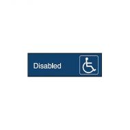 PF863074 Engraved Office Sign - Disabled + Symbol 