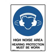 PF863543 Mandatory Sign - High Noise Area Hearing Protection Must Be Worn 
