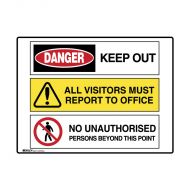 PF871539 Multiple Message Sign - Keep Out 