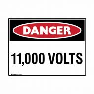 PF871990 UltraTuff Sign - Danger 11,000 Volts 