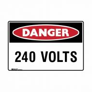 PF872462 UltraTuff Sign - Danger 240 Volts 