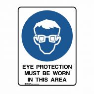 PF872546 UltraTuff Sign - Eye Protection Must Be Worn In This Area 