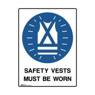 PF872577 UltraTuff Sign - Safety Vest Must Be Worn 