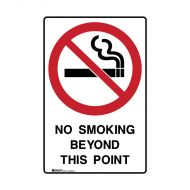 PF872685 UltraTuff Sign - No Smoking Beyond This Point 