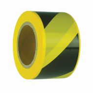 Economy Barricade Tapes - W75mm x L150m Black/Yellow