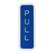 Premium Braille Sign - Pull (Vertical), 65mm (W) x 190mm (H), Anodised Aluminium