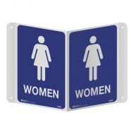 3D Restroom Projecting Sign - Female, 250 x 175mm, Poly