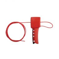 All Purpose Cable Lockout, Nylon Cable, Red