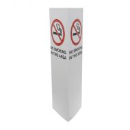 Bollard Signs - No Smoking in this Area, Flute