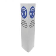 Bollard Signs - Hearing Protection Must Be Worn in This Area, Flute