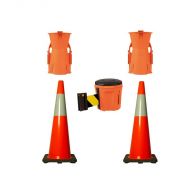 Brady EasyExtend Retractable Barrier, 2x900mm Cone and Adaptor Kit
