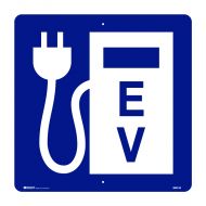 Parking Sign - Electric Vehicle Charging Station Picto Only, 450 x 450mm, C2 Reflective Aluminium, SM31