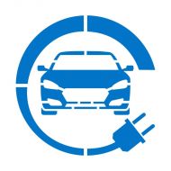 Car Park Stencils - Electric Vehicle Charging Station Symbol, 1000mm x 1000mm