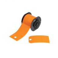 Safety Tags - Polyester, Printable, Blank, for B30 Printers - Orange
