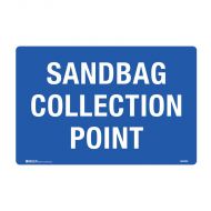 Sandbag Collection Point Sign, 450 x 300mm, Metal