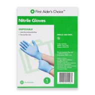 First Aiders Choice Disposable Nitrile Gloves - 1 Pair