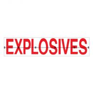Dangerous Goods Signs - Explosives Hinged Sign, Galvanised Steel, Class 2 (100) Reflective