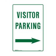 PF832769 Parking & No Parking Sign - Visitor Parking Arrow Right 