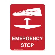 PF845506 Emergency Information Sign - Emergency Stop 