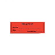 Quality Assurance Labels - Rejected Date Checked By