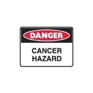 842535 Small Stick On Labels - Danger Cancer Hazard 