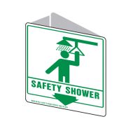 3D Projecting Sign - Safety Shower, 225mm (W) x 225mm (H), Polypropylene