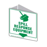 3D Projecting Sign - Spill Response Equipment, 225mm (W) x 225mm (H), Polypropylene