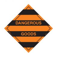 Dangerous Goods Labels - Dangerous Goods, Orange/Black