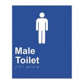 847412 Braille Sign - Male Toilets 