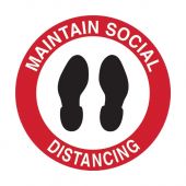 Floor & Carpet Marking Sign ﾖ Maintain Social Distancing