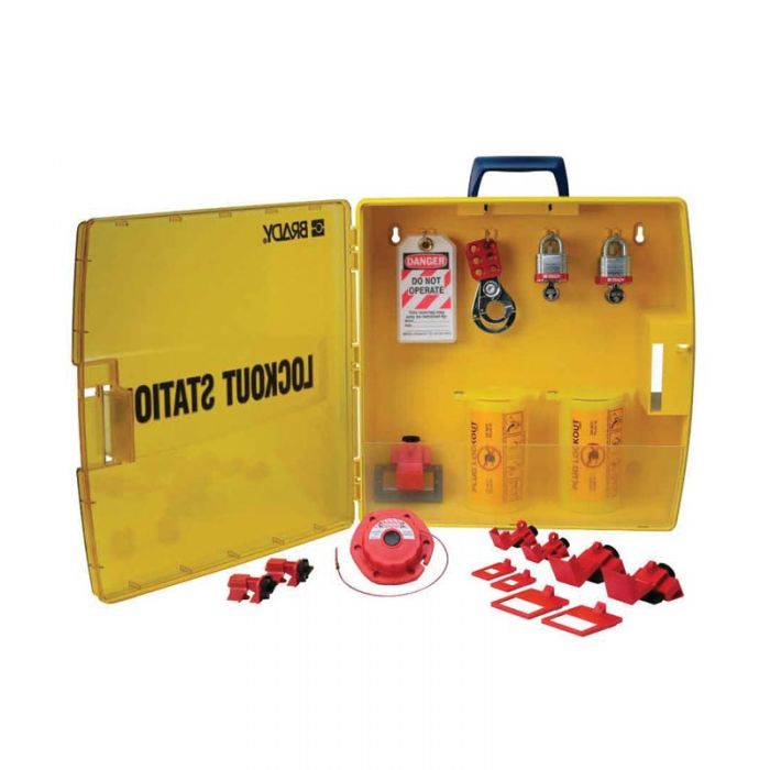 105941 Portable Electrical Lockout Station With 6 Steel Padlocks