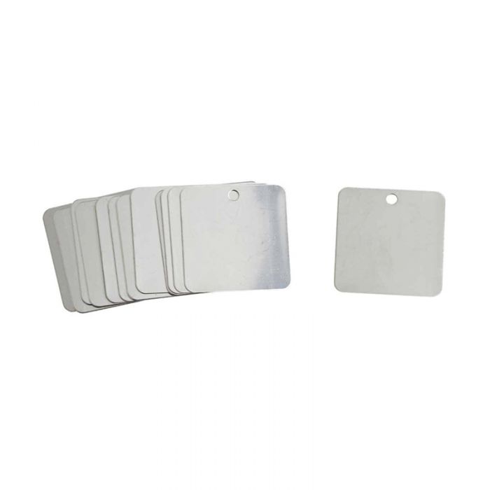 44401 Blank Stainless Steel Square Metal Tag