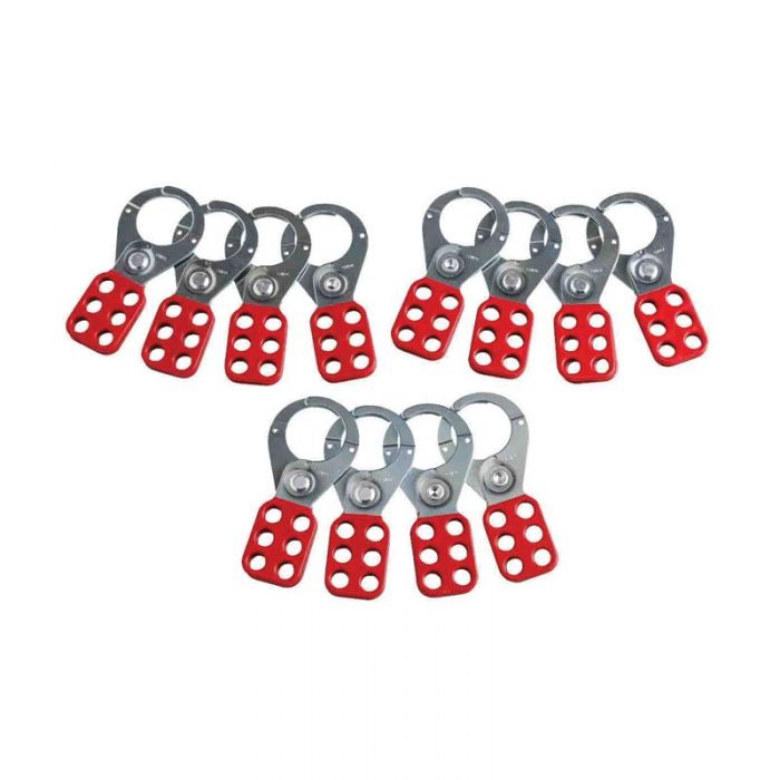 65376 Safety Lockout Hasps - 38mm Diameter Jaws Pack